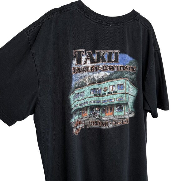 Harley-Davidson Taku Juneau Alaska Graphic Black T-Shirt, XL - Picture 4 of 7